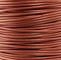 10 Meters - 1 mm Round Brown Leather Cord