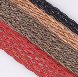 Round Braided Flat | Leather Cord USA